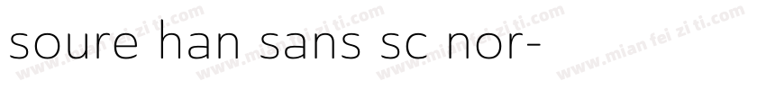 soure han sans sc nor字体转换